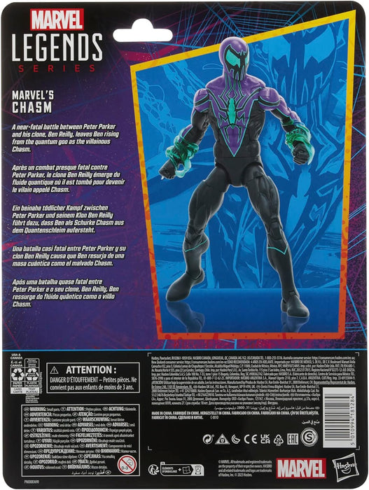 Marvel Legends Series Chasm, Spider-Man Legends Collectible 6 Inch Action Figures, 2 Accessories