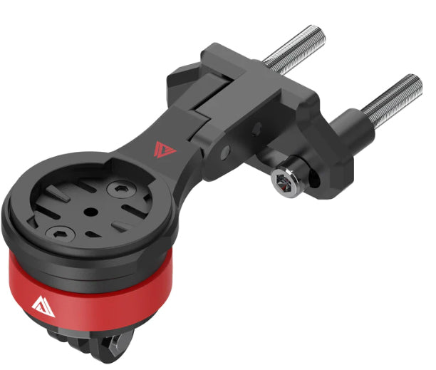 KOM Cycling Quick Release Stem Mount GoPro Computer Mount for Wahoo and Garmin Bike Computers (Bike Mount for Edge 1040, Elemnt Roam, Elemnt Bolt v2) 1040 Bike Mount Compatible with GoPro Accessories