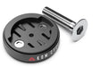 KOM Cycling Top Cap Mount for Garmin and Wahoo Bike Computers (Bike Mount for Edge 1040, Elemnt Roam, Elemnt Bolt v2) 1040 Bike Mount Compatible (Black