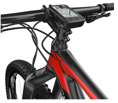 KOM Cycling Top Cap Mount for Garmin and Wahoo Bike Computers (Bike Mount for Edge 1040, Elemnt Roam, Elemnt Bolt v2) 1040 Bike Mount Compatible (Black