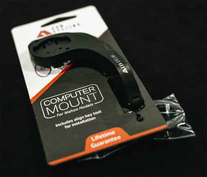 KOM Cycling Wahoo Elemnt Mount Compatible with Multiple Wahoo Computers Including The Wahoo Elemnt Bolt, Elemnt Roam, Elemnt Mini, and Elemnt - Multiple Colors 24g Out Front Mount (Orange