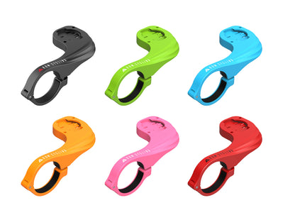 KOM Cycling Wahoo Elemnt Mount Compatible with Multiple Wahoo Computers Including The Wahoo Elemnt Bolt, Elemnt Roam, Elemnt Mini, and Elemnt - Multiple Colors 24g Out Front Mount (Pink