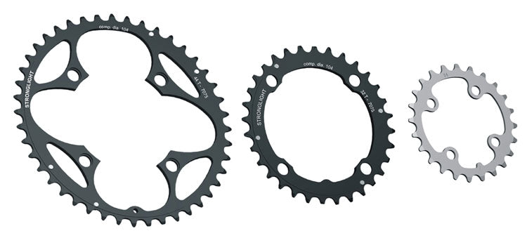Stronglight Kettenblatt MTB 104/64 Xce Anillo de Cadena, Unisex – Adultos, Negro, 44 (EU