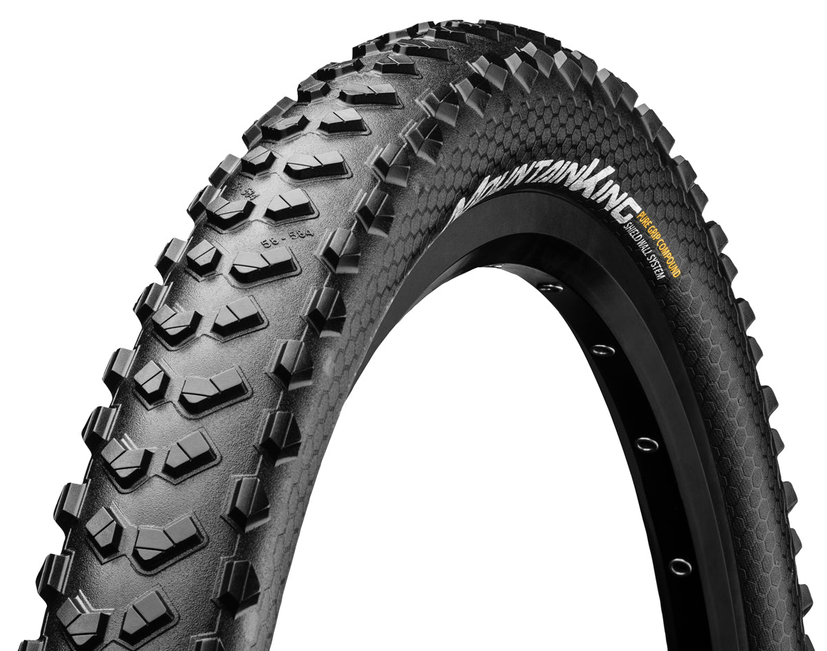 Continental Mountain King Shieldwall Tyre Foldable Puregrip Compound Black/Black 27.5X2.80"
