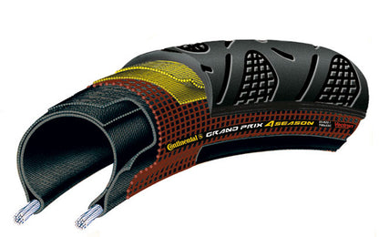 Continental Grand Prix 4 Season Black Folding Tyre - 700 x 28mm