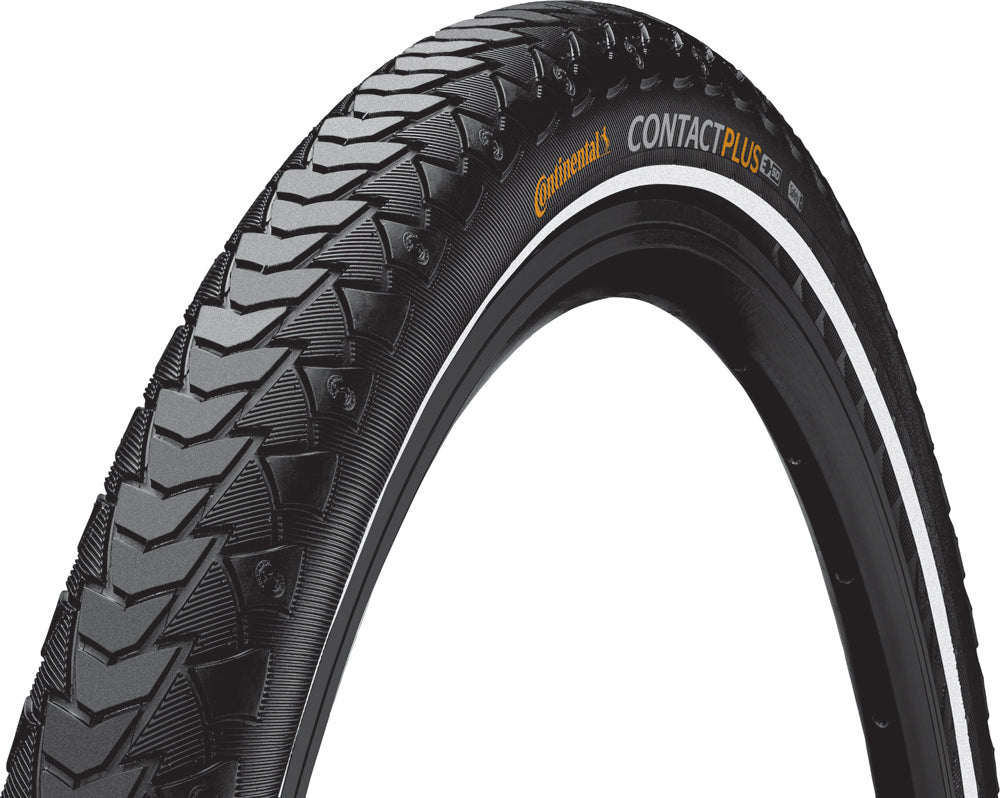 Continental Contact Plus Reflex Tyre Wire Bead Black/Black Reflex 700X35C