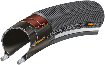 Continental Contact Speed Tyre Wire Bead Black/Black 700X37C