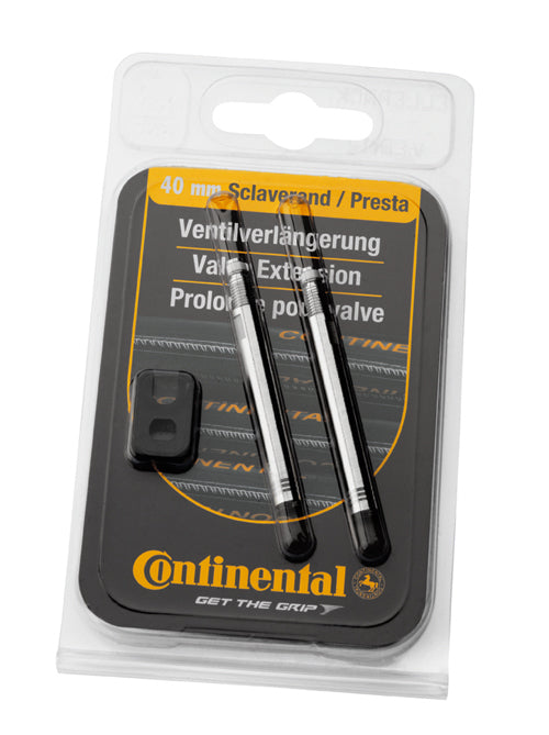 Continental Valve Extensions Aluminum (2Pcs) Black 30mm