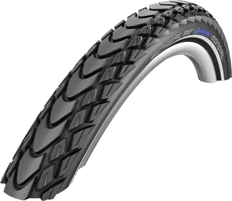 Schwalbe Marathon Mondial Double Defence TravelStar Compound Folding in Black/Reflex (Evo) - 26 x 2.00"