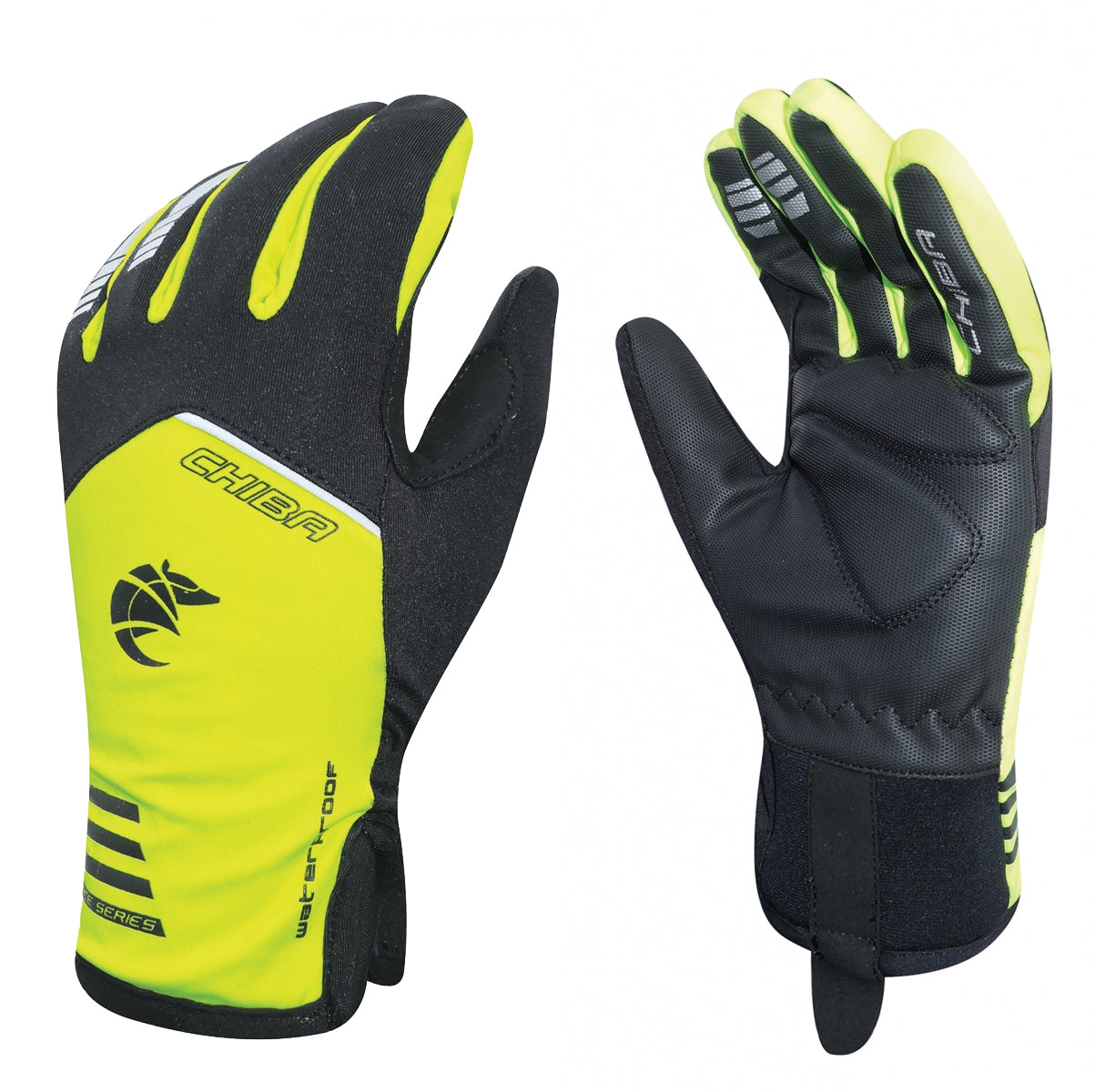 Chiba 2nd Skin Waterproof & Windprotect Glove in Neon Yellow - Large