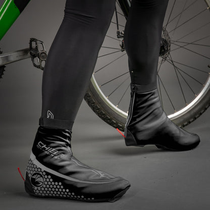Chiba Race Winter Bicycle Overshoes Black 2021 Size: XXL (45-46