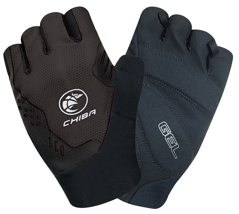 Chiba Teamglove 2020 Cycling Gloves Short Black