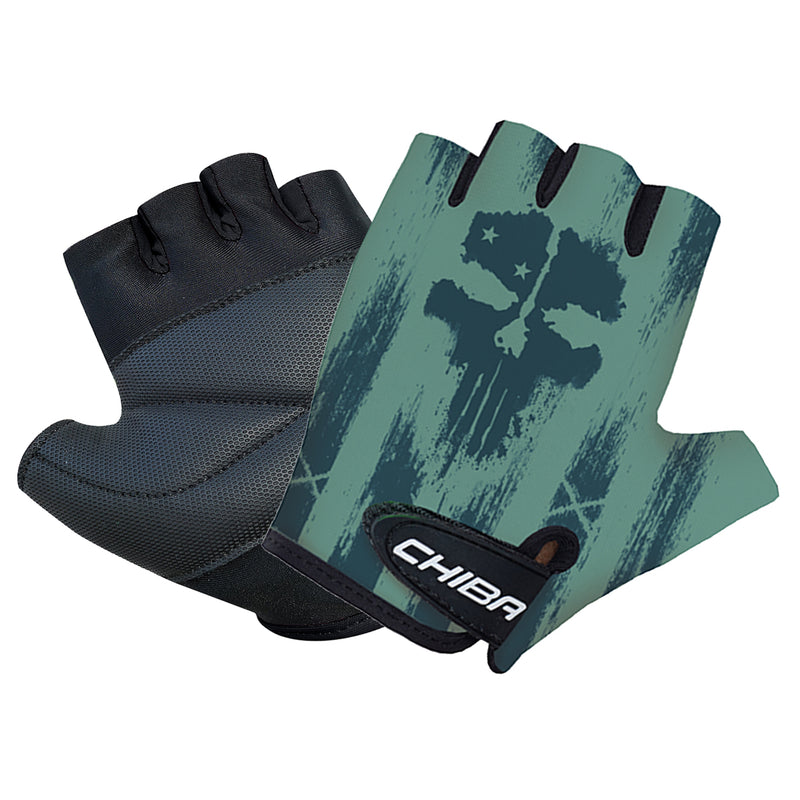 Chiba Kids Line "Cool" Mitt in Camo-Skull - Large