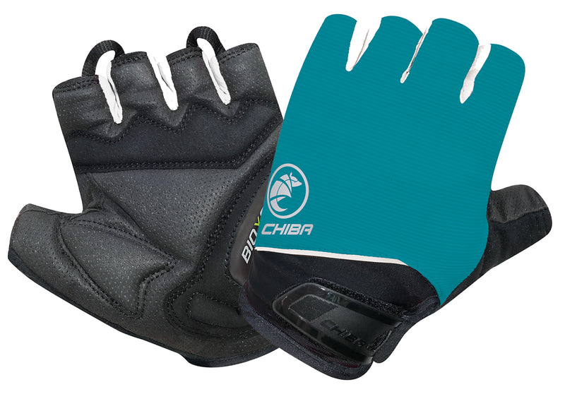 Chiba BioXCell 2023 Women's Cycling Gloves Short Petrol Green / Black