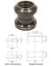 Tange-Seiki: Technoglide J-27 A/Headset in Black. 1 1/8"-BLACK -1 1/8" 1 1/8"