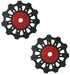 Sunrace Plastic Jocky Wheel Set - Black/Red, 11T