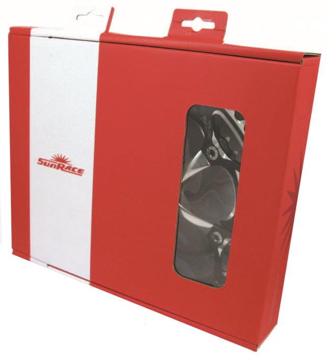 Sunrace FCM300 Triple Chainset - Black