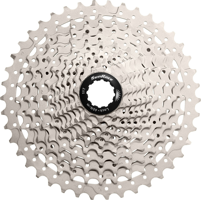 SunRace Unisex Adult CSMS8 11SPEED CASS 1142T - Silver