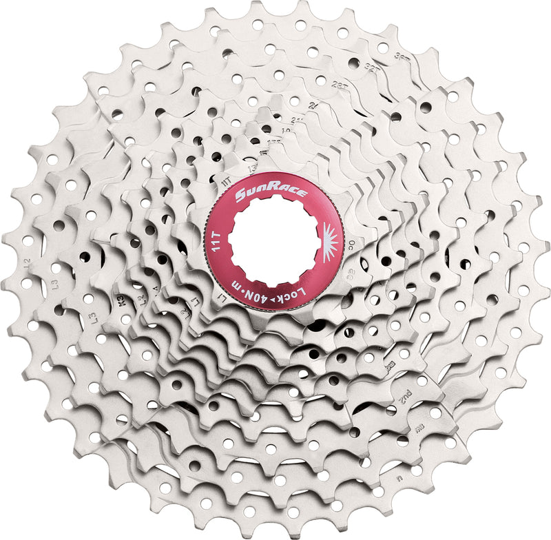 SunRace Unisex Adult CSMX0 10SPEED CASS 1136T SIL 10 Speed Cassette - Silver, 10 speed
