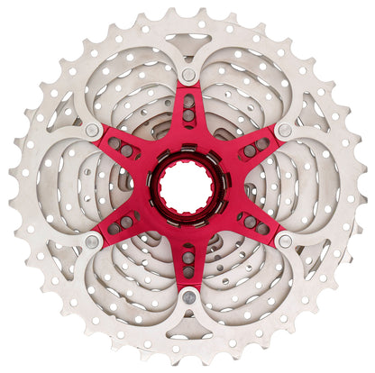 SunRace Unisex Adult CSMX0 10SPEED CASS 1136T SIL 10 Speed Cassette - Silver, 10 speed