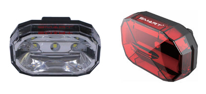Smart Lights: Diamond - 3 White-LED Front Light / 3-LED Rear Twinset-NONE