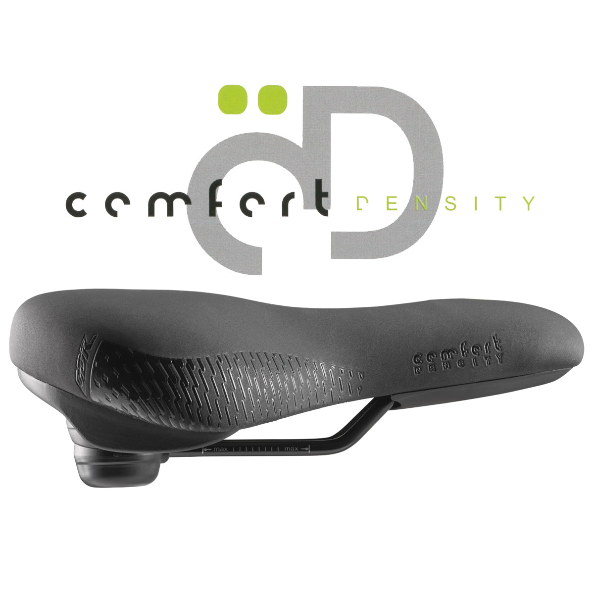 DDK Saddles: D050 Comfort Density City Saddle in Black (2020 Model)-BLACK