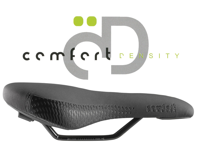 DDK Saddles: D100 Comfort Density Leisure/Trekking Saddle in Black (2020 Model)-BLACK