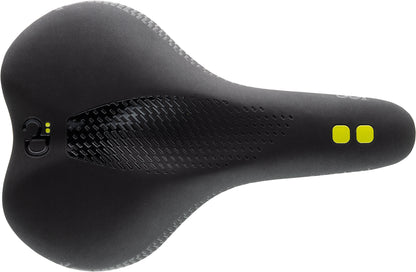 DDK Saddles: D100 Comfort Density Leisure/Trekking Saddle in Black (2020 Model)-BLACK