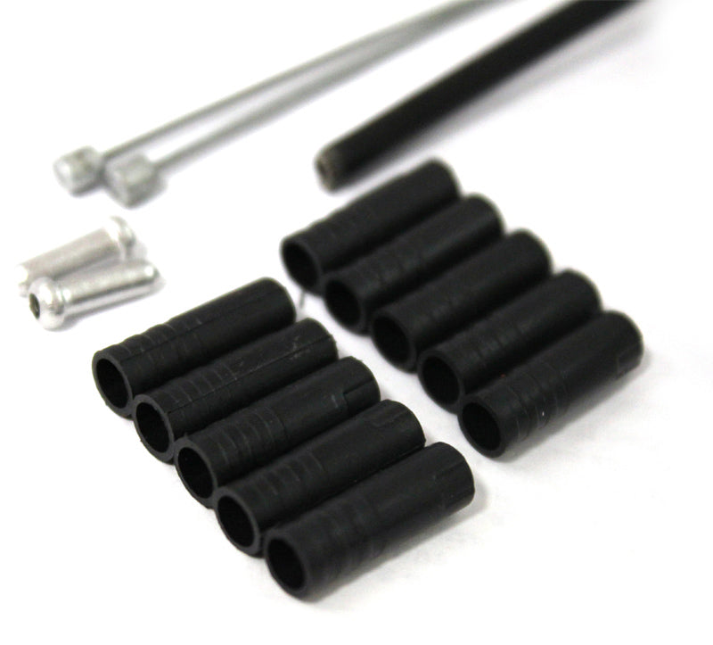 Clarks Universal S/S Front & Rear Gear Cable Kit W/Sp4 Black Outer Casing