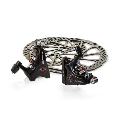 Clarks FRONT & REAR DUAL PISTON FM BRAKES F160 R140: BLACK