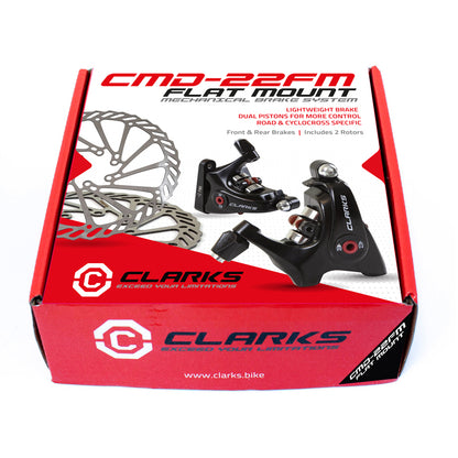 Clarks FRONT & REAR DUAL PISTON FM BRAKES F160 R140: BLACK