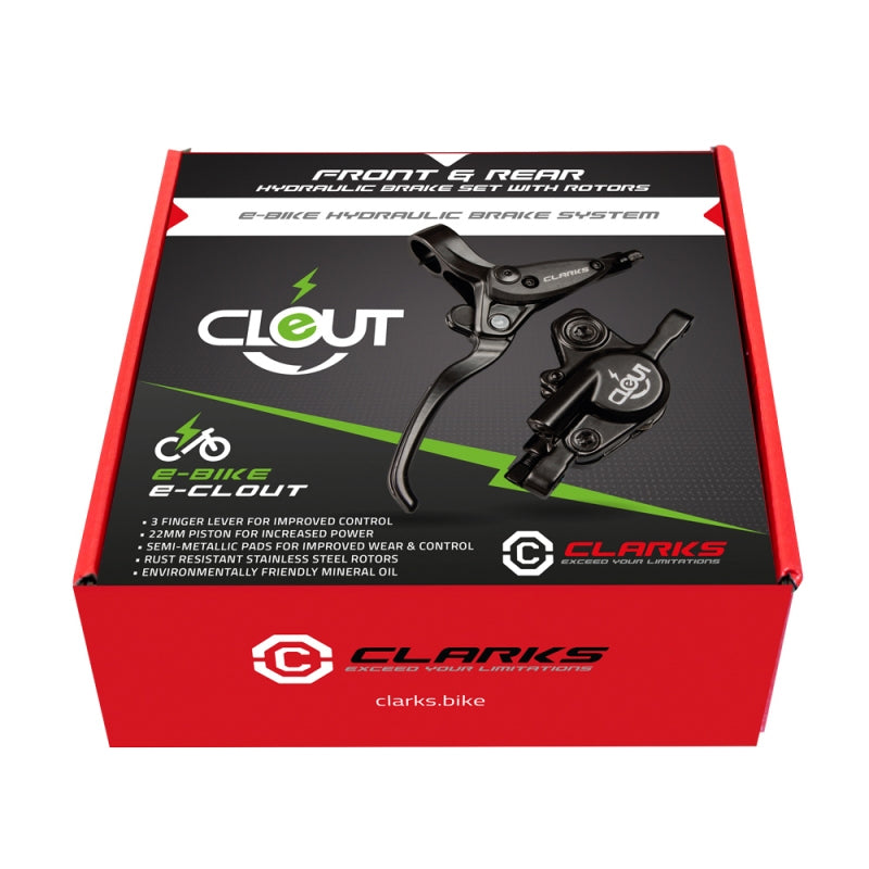 Clarks E-Clout Hydraulic 180/160 E-Brake Disc Brakeset