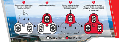 VP Components Perfect Placement Cleats KEO GREY 4.5 degree