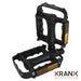 KranX: CityTrek Polymer Bearing Steel/Plastic Pedals