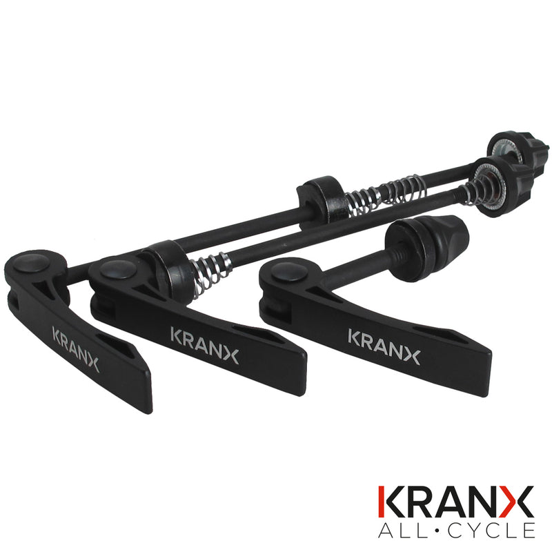 KranX: Alloy 3-Piece Q/R Skewer Set in Black-