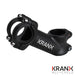 HBR KranX: 31.8mm Alloy 35� Rise A/Head 1 1/8" Stem in Black