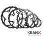 KranX 130BCD Alloy Chainring in Black - 53T CNC [Black]