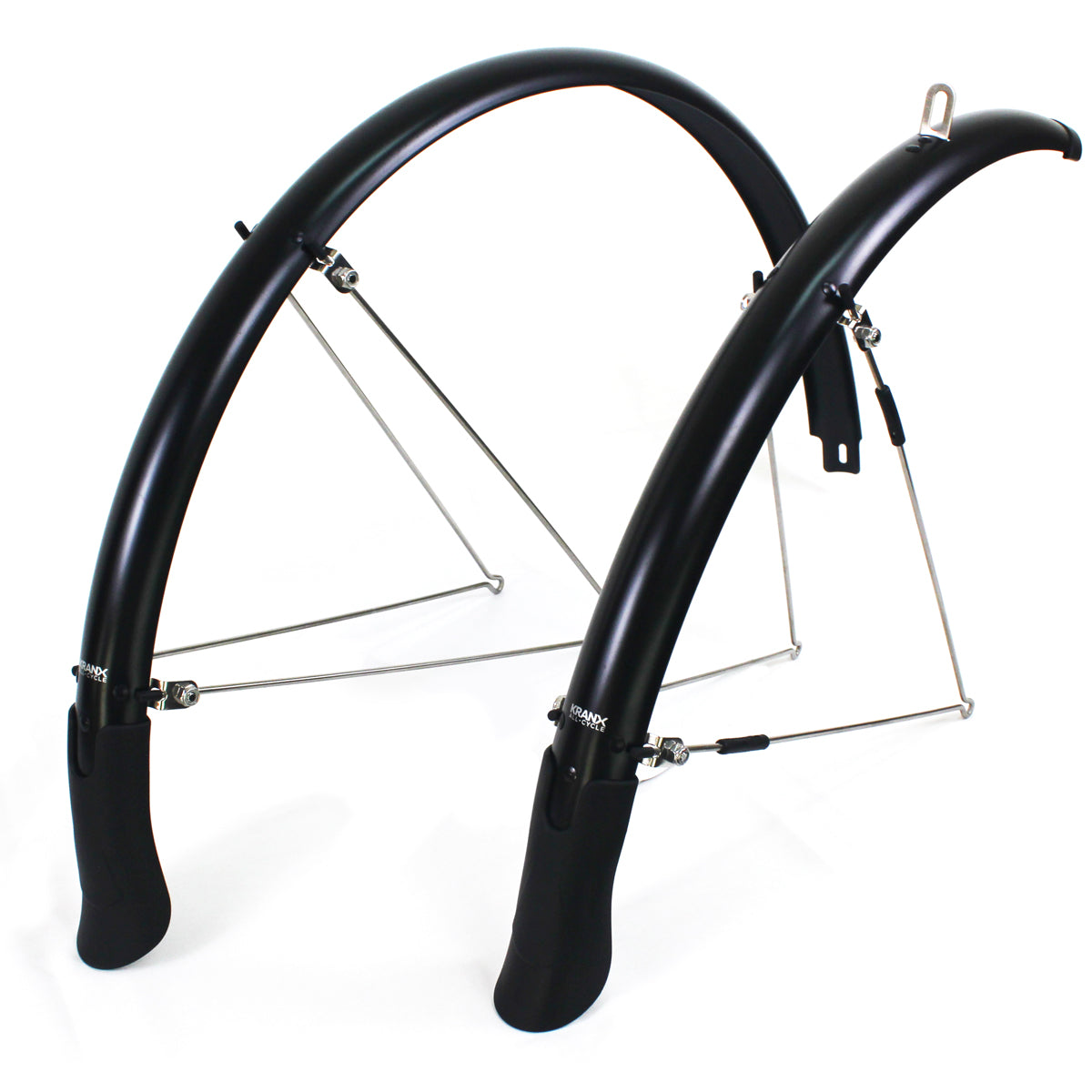 KranX FendR Pre-Assembled Full Length Mudguard in Black 35mm [Black]