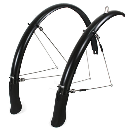 KranX FendR Pre-Assembled Full Length Mudguard in Black 45mm [Black]