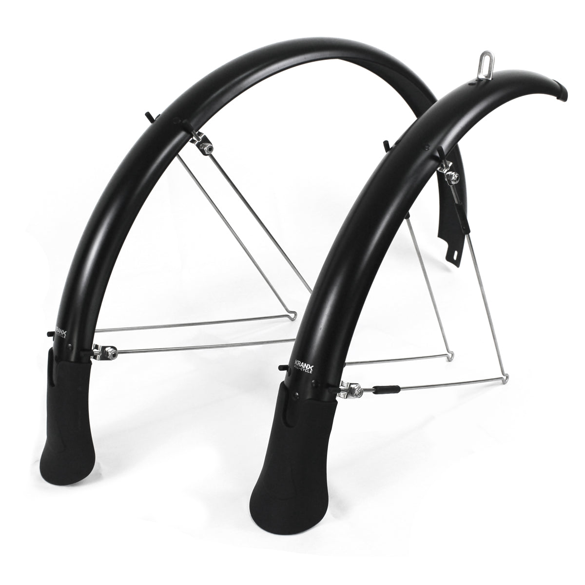 KranX FendR Pre-Assembled Full Length Mudguard in Black 55mm [Black]