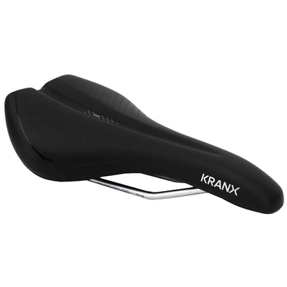 KranX Base 160 Commuter & MTB Saddle in Black [Black]