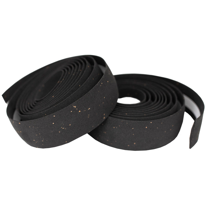 KranX Stretta Eco EVA Handlebar Tape in Black or White - Black (1 Pair) [Black]