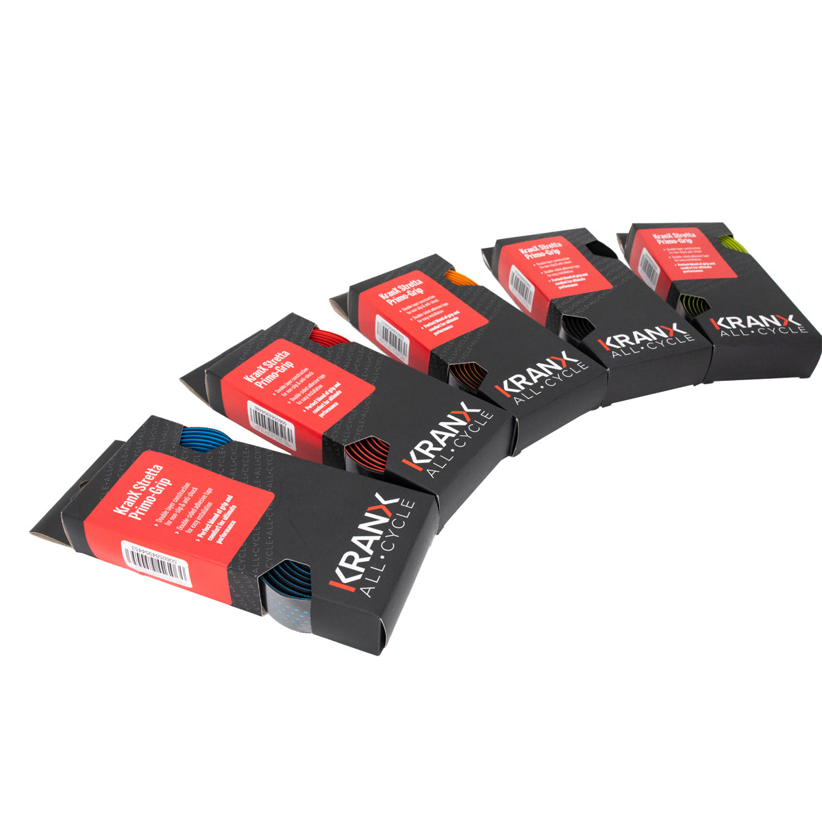 KranX Stretta Primo-High Grip Anti-Shock Handlebar Tape - Green Fluo [Black/Green]