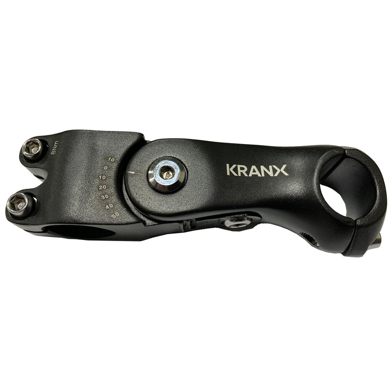 KranX 25.4mm Adjustable A/Head 1 1/8`` Stem 110mm in Black [Black]