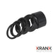 KranX Alloy 1`` Headset Spacers in Black (Pack of 10) - 20mm [Black]