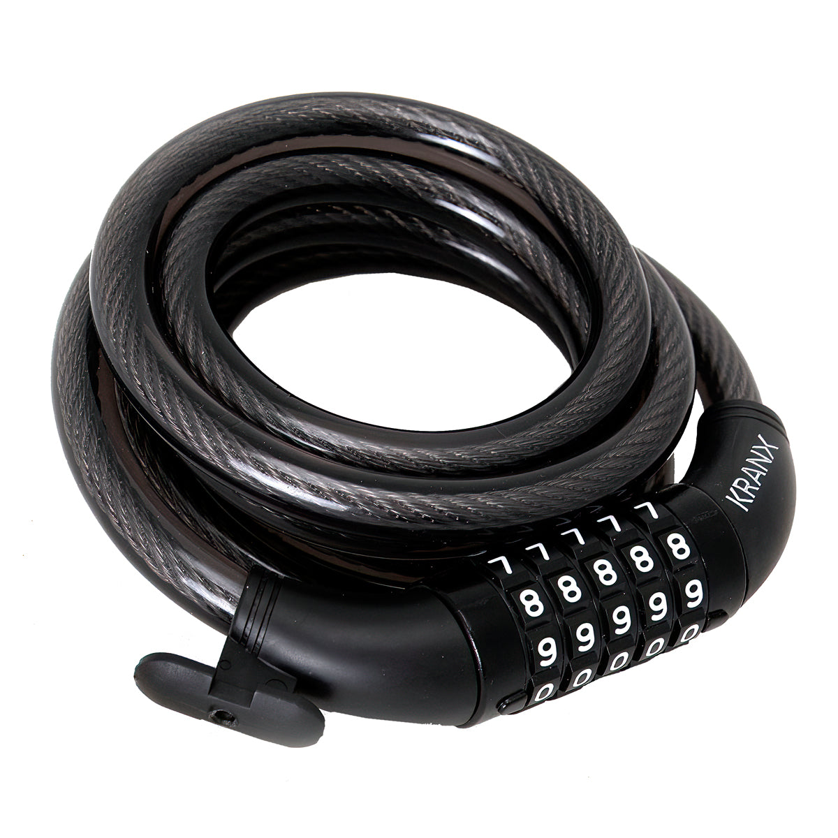 KranX Garrison 12mm x 1800mm Combination Cable Lock [Black]