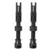 KranX Fast Flow Alloy Tubeless Valves (Pair) 44mm - Gold [Gold]