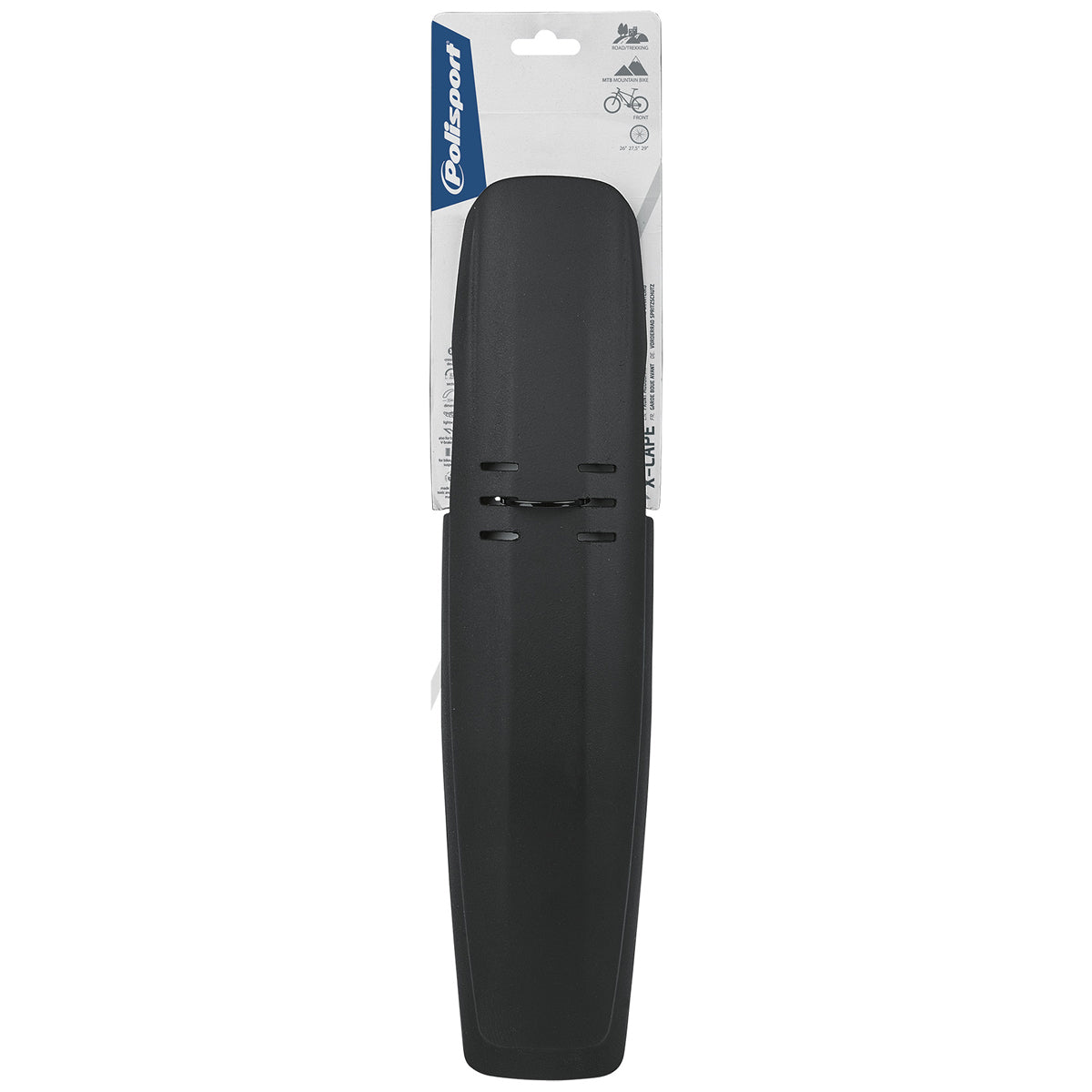 Polisport Cicli Bonin Unisex Adult Mtb X-Cape Front Fenders - Black, One Size