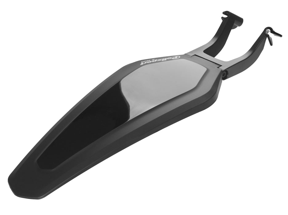Polisport Rear Mudguard S-MUD MTB, Unisex-Adult, Black, Standard Size