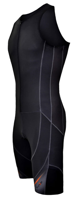 Funkier Men's Pace Mens Tri Suit/Triathlon Suit. Black. (trs-4503-sg-1
